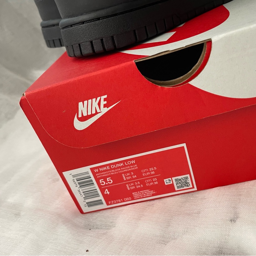 Nike Dunk Low-Top Sneakers in Dark Gray - Picture 2 of 4